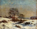 雪の下の風景 アッパー・ノーウッド 1871年 カミーユ・ピサロ